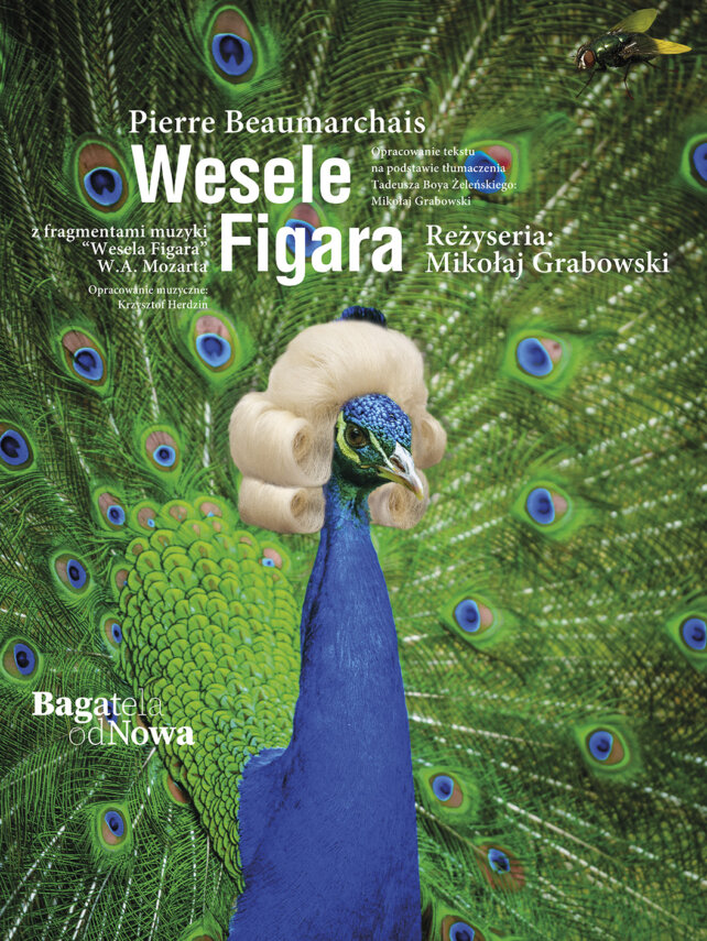 Plakat do spektaklu Wesele Figara w Teatrze Bagatela