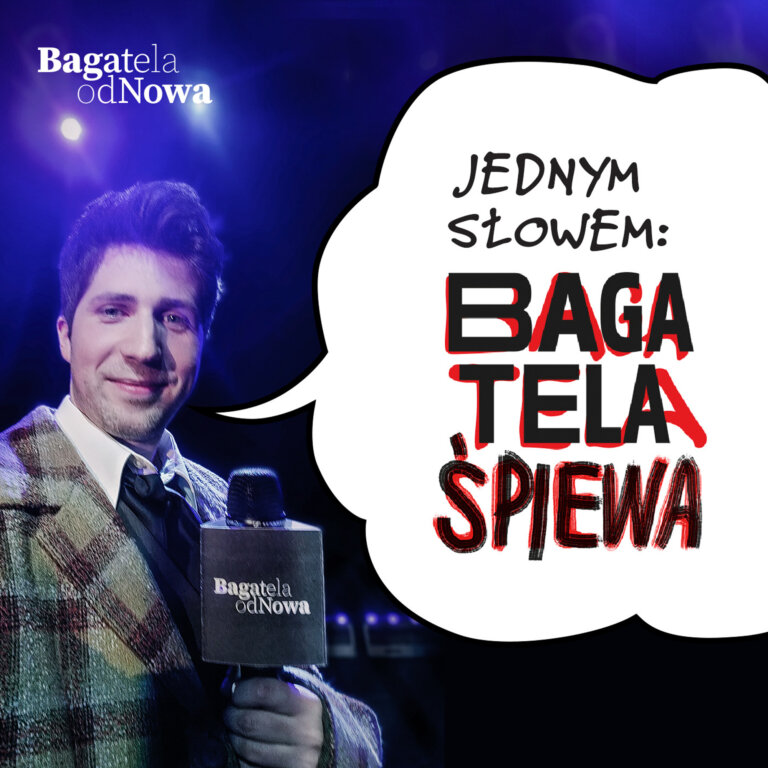 Maciej Sajur w spektaklu Bagatela śpiewa