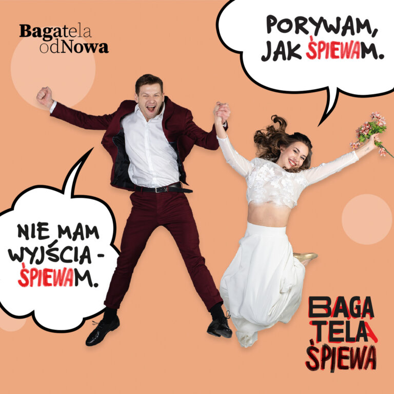 Patryk Szwichtenberg i Natalia Hodurek w spektaklu Bagatela śpiewa